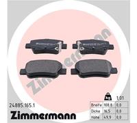 ZIMMERMANN 24885.165.1 Kit pastiglie freno, Freno a disco per TOYOTA