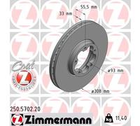 ZIMMERMANN 250.5702.20 Disco freno per FORD