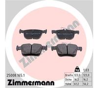 ZIMMERMANN 25008.165.1 Kit pastiglie freno, Freno a disco per AUDI,SEAT,SKODA,VW