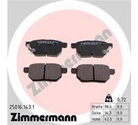 ZIMMERMANN 25016.143.1 Kit pastiglie freno, Freno a disco per TOYOTA,TOYOTA (FAW