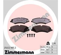 ZIMMERMANN 25022.985.2 Kit pastiglie freno, Freno a disco per LAND ROVER