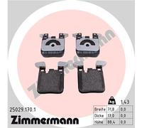 ZIMMERMANN 25029.170.1 Kit pastiglie freno, Freno a disco per BMW