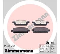 ZIMMERMANN 25096.165.1 Kit pastiglie freno, Freno a disco per BUICK (SGM),CHEVRO