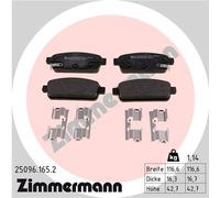 ZIMMERMANN 25096.165.2 Kit pastiglie freno, Freno a disco per BUICK (SGM),CHEVRO