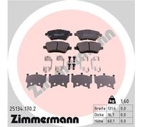 ZIMMERMANN 25134.170.2 Kit pastiglie freno, Freno a disco per FORD