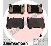 ZIMMERMANN 25179.180.1 Kit pastiglie freno, Freno a disco per MERCEDES-BENZ
