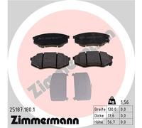 ZIMMERMANN 25187.180.1 Kit pastiglie freno, Freno a disco per HYUNDAI,KIA
