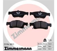 ZIMMERMANN 25196.180.1 Kit pastiglie freno, Freno a disco per DODGE,JEEP
