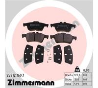 ZIMMERMANN 25212.160.1 Kit pastiglie freno, Freno a disco per FORD,VOLVO,VOLVO (