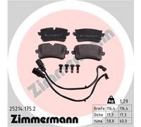 ZIMMERMANN 25214.175.2 Kit pastiglie freno, Freno a disco per AUDI,AUDI (FAW),PO