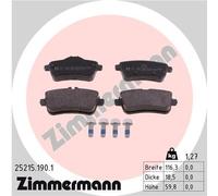 ZIMMERMANN 25215.190.1 Kit pastiglie freno, Freno a disco per MERCEDES-BENZ
