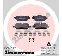 ZIMMERMANN 25215.190.2 Kit pastiglie freno, Freno a disco per MERCEDES-BENZ