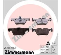 ZIMMERMANN 25307.975.1 Kit pastiglie freno, Freno a disco per BMW