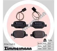 ZIMMERMANN 25347.140.2 Kit pastiglie freno, Freno a disco per ABARTH,FIAT