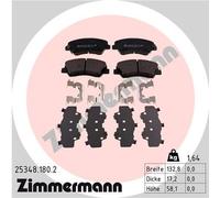 ZIMMERMANN 25348.180.2 Kit pastiglie freno, Freno a disco per EMGRAND,GEELY,HYUN
