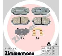 ZIMMERMANN 25365.165.2 Kit pastiglie freno, Freno a disco per KIA
