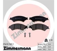 ZIMMERMANN 25632.165.1 Kit pastiglie freni