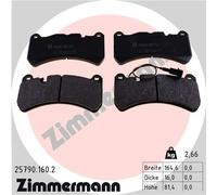 ZIMMERMANN 25790.160.2 Kit pastiglie freno, Freno a disco per MASERATI