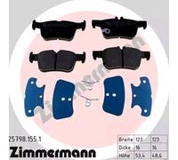 ZIMMERMANN 25798.155.1 Kit pastiglie freni