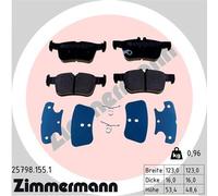 ZIMMERMANN 25798.155.1 Kit pastiglie freno, Freno a disco per FORD,FORD (CHANGAN
