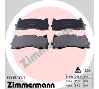 Pastiglie freno 25838.155.1 ZIMMERMANN per MERCEDES-BENZ AMG GT Roadster AMG GT