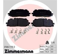 ZIMMERMANN 25861.170.2 Kit pastiglie freno, Freno a disco per AUDI,CUPRA,VW