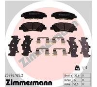 ZIMMERMANN 25976.165.2 Kit pastiglie freno, Freno a disco per HYUNDAI