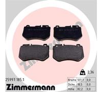 ZIMMERMANN 25997.185.1 Kit pastiglie freni