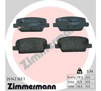 ZIMMERMANN 26142.160.1 Kit pastiglie freno, Freno a disco per HYUNDAI
