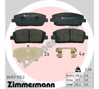 ZIMMERMANN 26157.170.2 Kit pastiglie freno, Freno a disco per HYUNDAI,KIA