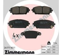ZIMMERMANN 26177.160.1 Kit pastiglie freno, Freno a disco per MAZDA,MAZDA (CHANG