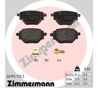 ZIMMERMANN 26195.170.2 Kit pastiglie freno, Freno a disco per CITROËN,OPEL,PEUGE