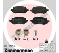 ZIMMERMANN 26273.145.2 Kit pastiglie freno, Freno a disco per FORD,FORD AUSTRALI