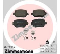ZIMMERMANN 26372.155.2 Kit pastiglie freno, Freno a disco per TESLA