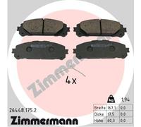 ZIMMERMANN 26448.175.2 Kit pastiglie freno, Freno a disco per LEXUS,SUZUKI,TOYOT