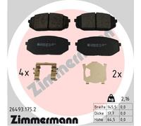ZIMMERMANN 26493.175.2 Kit pastiglie freno, Freno a disco per HYUNDAI,KIA