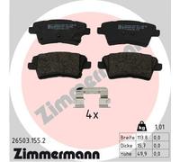 ZIMMERMANN 26503.155.2 Kit pastiglie freno, Freno a disco per KIA