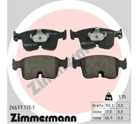 ZIMMERMANN 26677.170.1 Kit pastiglie freno, Freno a disco per AUDI,AUDI (FAW),CU