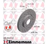 ZIMMERMANN 285.3527.52 Disco freno
