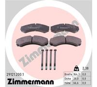 ZIMMERMANN 29121.200.1 Kit pastiglie freno, Freno a disco per IVECO,RENAULT TRUC
