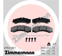 ZIMMERMANN 29153.200.1 Kit pastiglie freno, Freno a disco per MERCEDES-BENZ,MULT