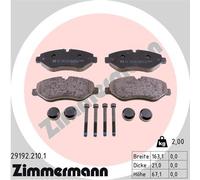 ZIMMERMANN 29192.210.1 Kit pastiglie freno, Freno a disco per IVECO,MERCEDES-BEN