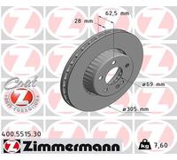 ZIMMERMANN 2x Disco Frontale Ø305 per Mercedes-Benz Modello T S205