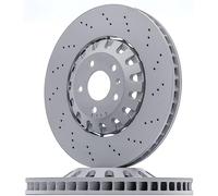 2x Disco freno ventilato 100.3374.70 ZIMMERMANN per AUDI VW