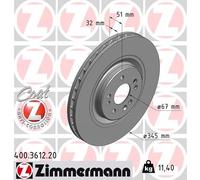 ZIMMERMANN 400.3612.20 Disco freno