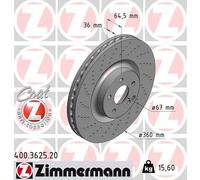 ZIMMERMANN 400.3625.20 Disco freno per MERCEDES-BENZ