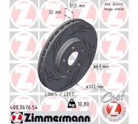 ZIMMERMANN 400.3676.54 Disco freno per MERCEDES-BENZ