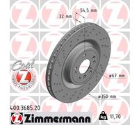 ZIMMERMANN 400.3685.20 Disco freno
