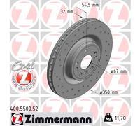 ZIMMERMANN 400.5500.52 Disco freno per MERCEDES-BENZ