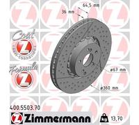 ZIMMERMANN 400.5503.70 Disco freno